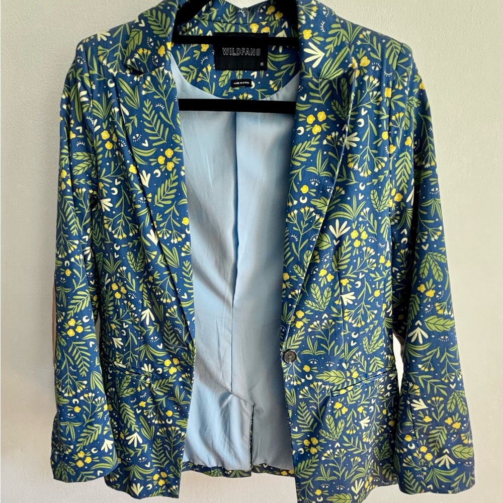 Wildfang Women's Floral Blue Jacket